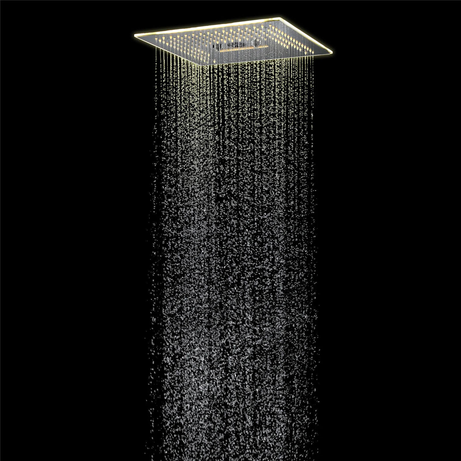 Flushed Mounted Matte Black 16'' x 16'' Shower Head: Featuring 64 LED Lights, Music, Rainfall, Waterfall, Mist, 360 Degrees Rotation, and Hydro Jet Technology - Image 6