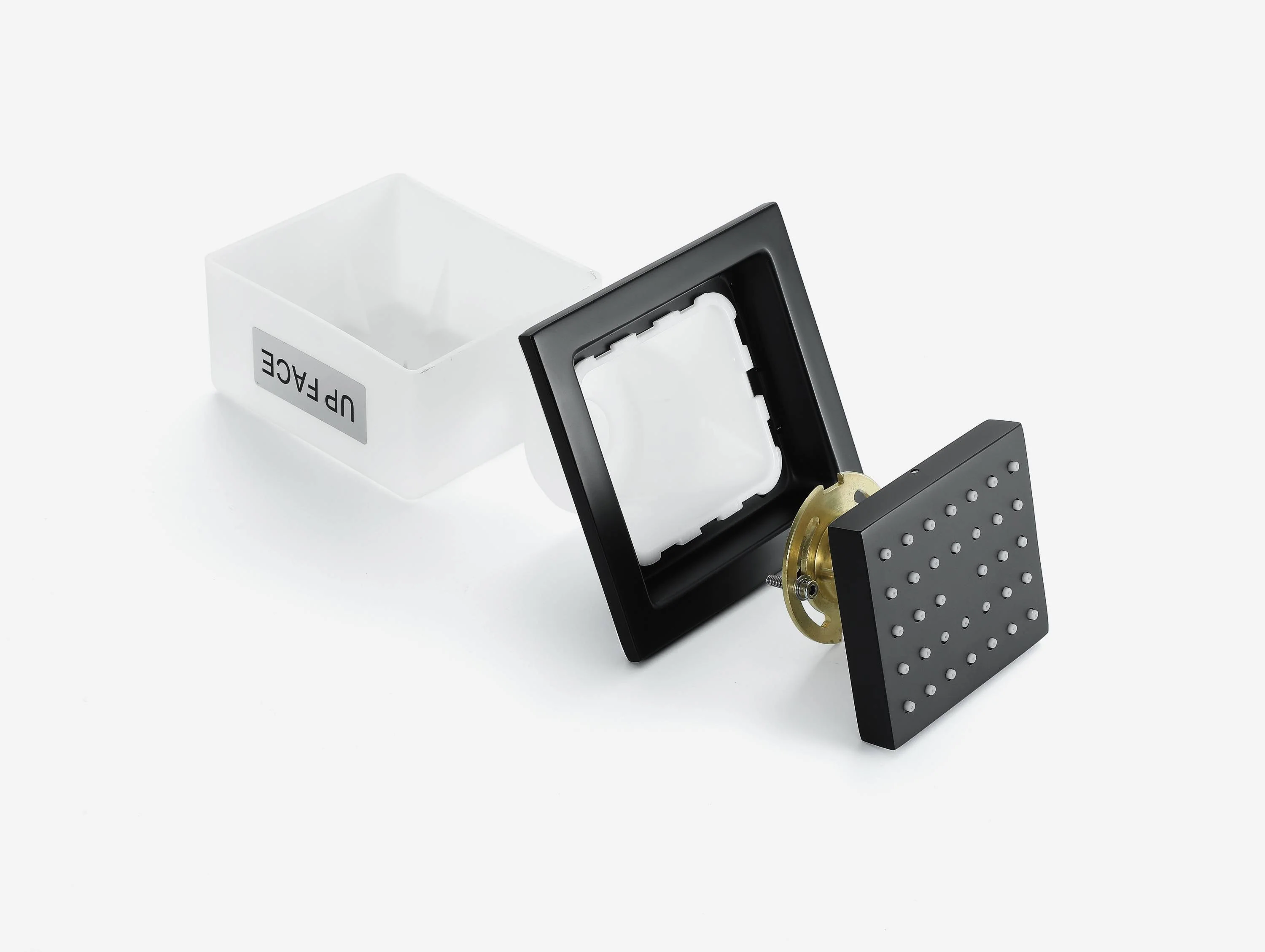Matte Black 35" Bluetooth Music LED Shower System with Waterfall, 5-Way Digital Thermostatic Valve, 3 Body Jets, Touch Panel - Image 5