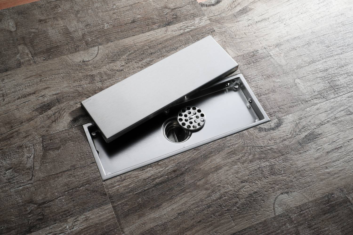 Brushed nickel stainless floor drain 11.8inch x 4.3 inch - Image 5