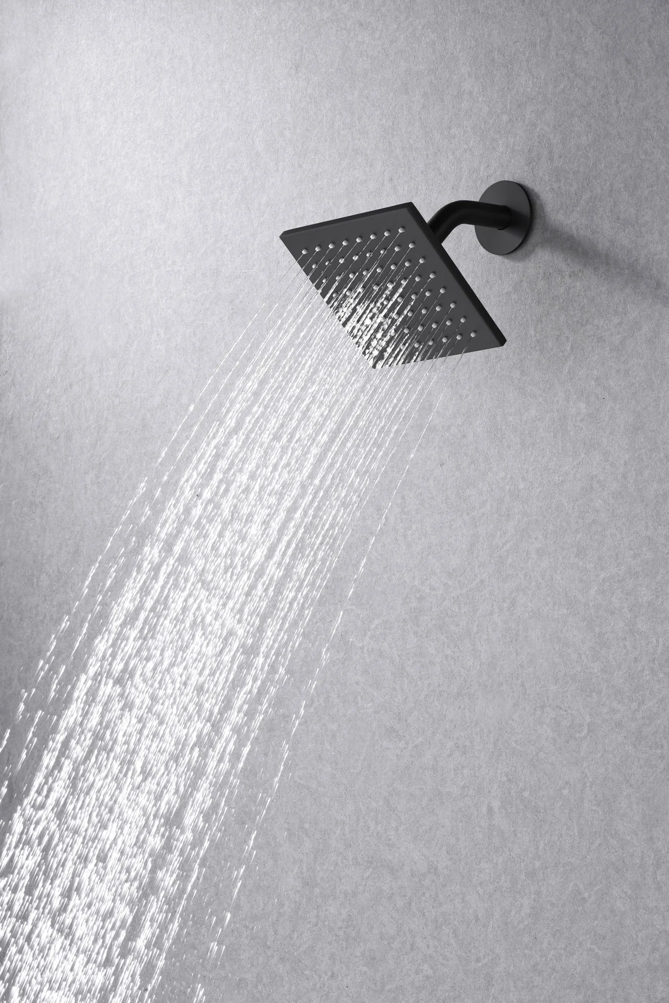 Matte Black 6-Inch Wall Mounted Shower Head with 3-Way Thermostatic Shower Faucet and Dual Handle Control - Image 5