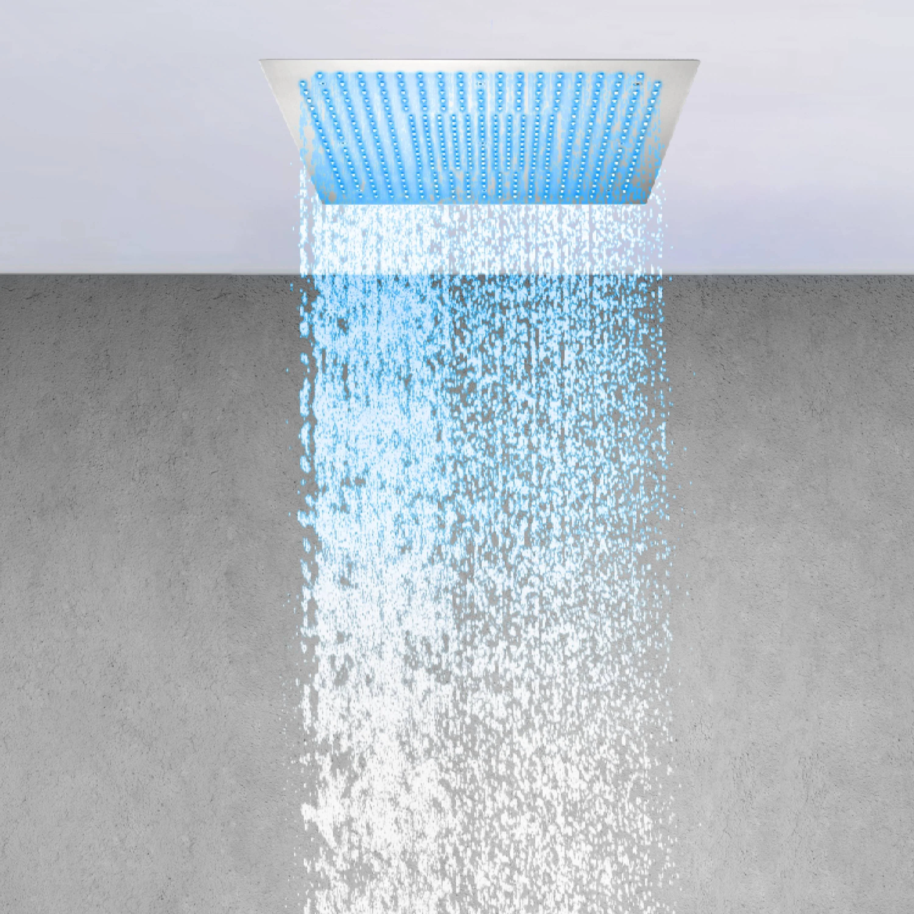 20" or "24" Flush Mount Rain Shower Head: 64 LED Lights - Image 3