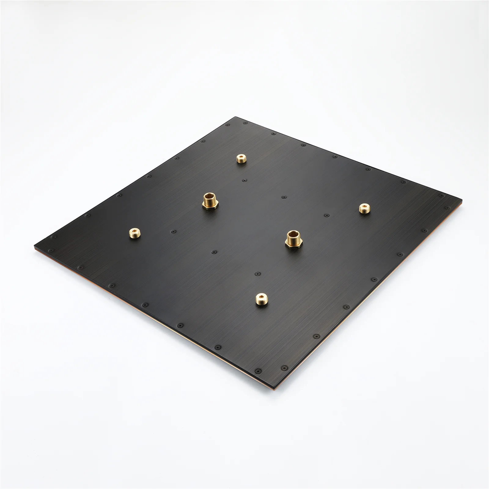 Oil Rubbed Bronze Ceiling Mount Dual 20-Inch Rainfall Shower Head with 4-Way Thermostatic System with Body Jets - Image 13