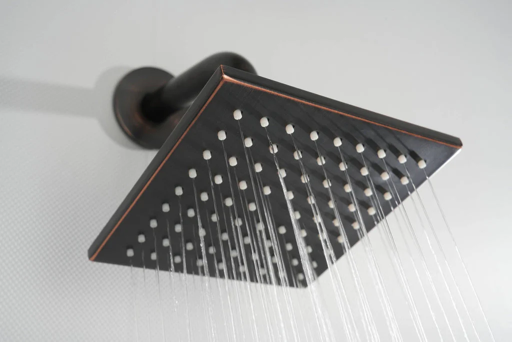 Oil Rubbed Bronze Flush Mount 20-Inch 64 LED Bluetooth Music Rainfall Waterfall Shower Head with 4-Way Thermostatic System and High Water Pressure Wall Mount Shower Head - Image 10