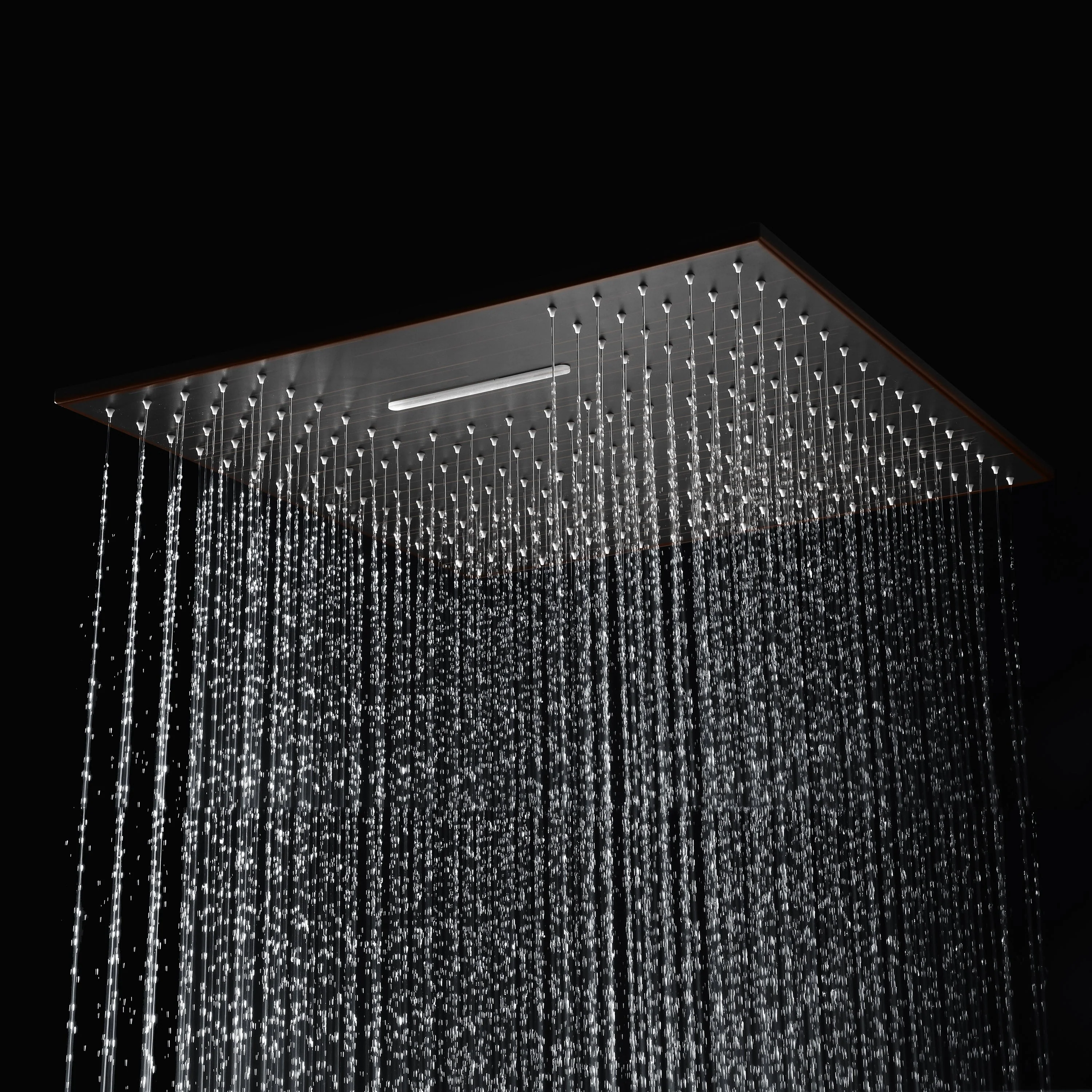 Oil Rubbed Bronze Ceiling Mount 20-Inch Rainfall Waterfall Shower Head with 4-Way Thermostatic System with second 20-Inch Rainfall Shower Head - Image 3