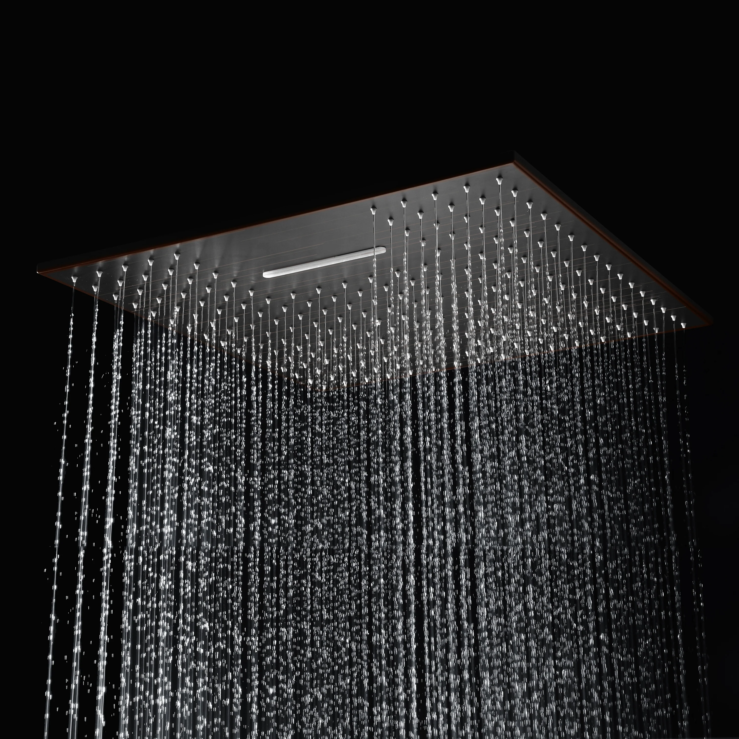 Oil Rubbed Bronze Ceiling Mount 20-Inch Rainfall Waterfall Shower Head with 4-Way Thermostatic System and High Water Pressure Wall Mount Shower Head - Image 4