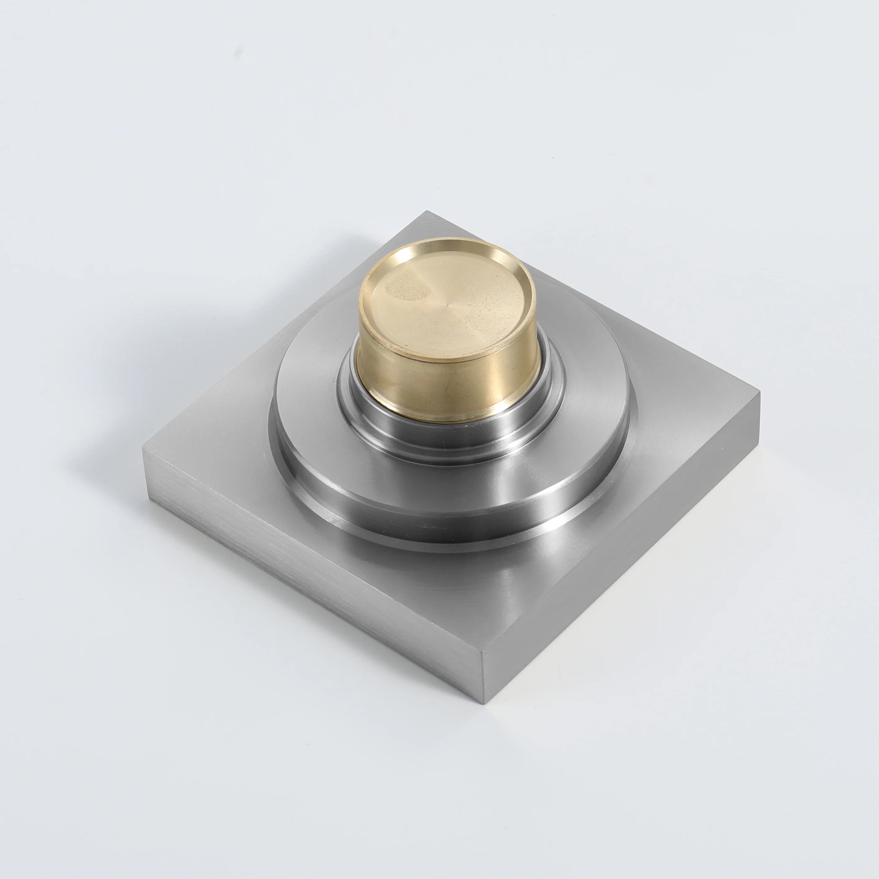 Brushed Nickel brass floor drain 4x4inch - Image 5