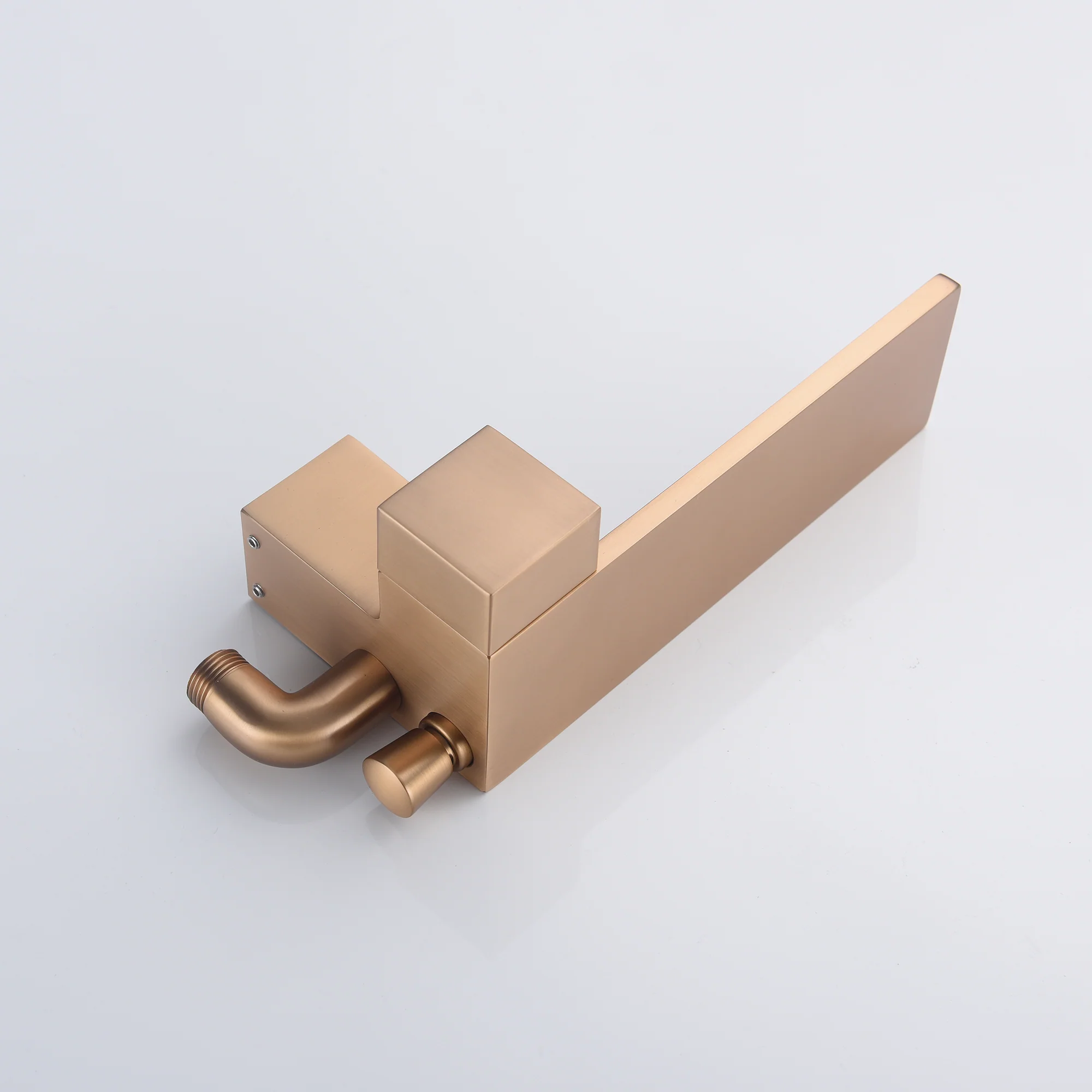 Rose Gold Freestanding Bathtub Faucet Tub Filler: Featuring a Waterfall Design and Floor Mount for a Serene Experience - Image 5