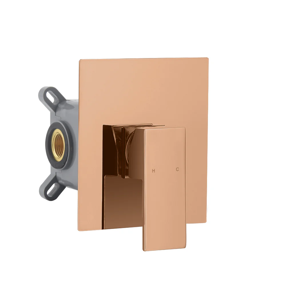 Waterfall Wall-mount pressure balance Bath Tub Filler Faucet Rose Gold - Image 3