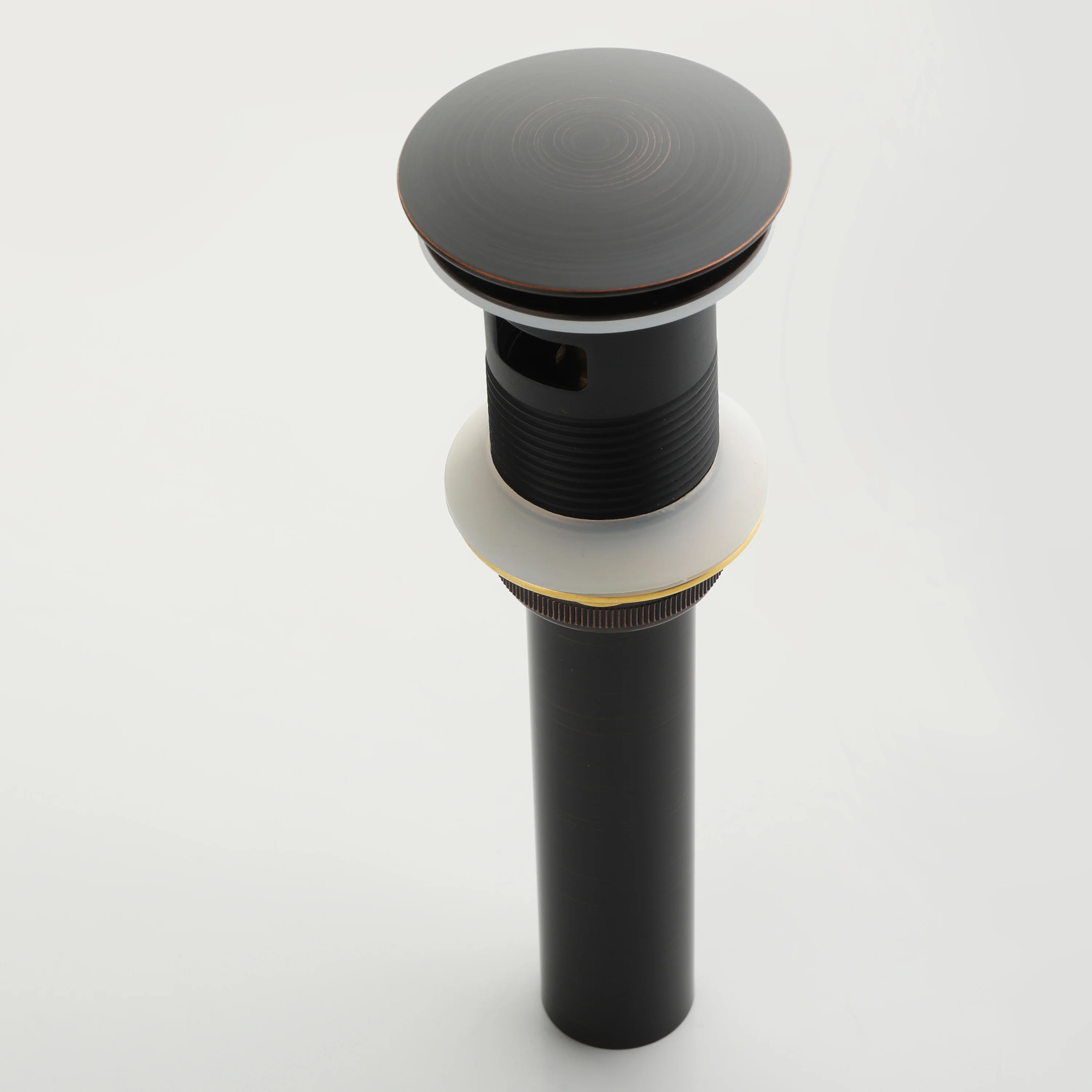 Crystal handle 3-hole deck-mount sink faucet, include a pop-up drain with overflow - Image 4