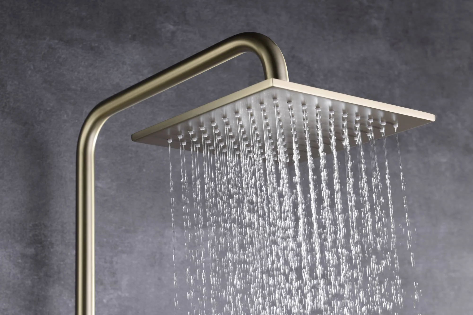 Digital Brushed Gold or Polished gold Wall-Mounted Rain Shower and Bathtub Mixer with Handheld Shower - Image 5