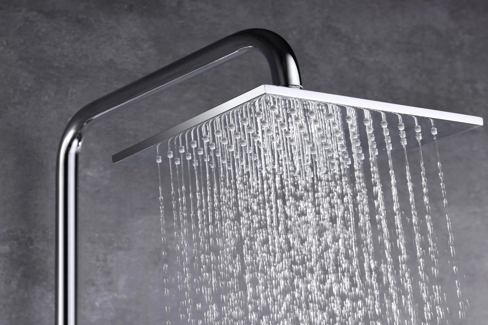 Digital Chrome Rain Shower Faucet Wall Mounted Bathtub Shower Hand Shower Mixer - Image 5