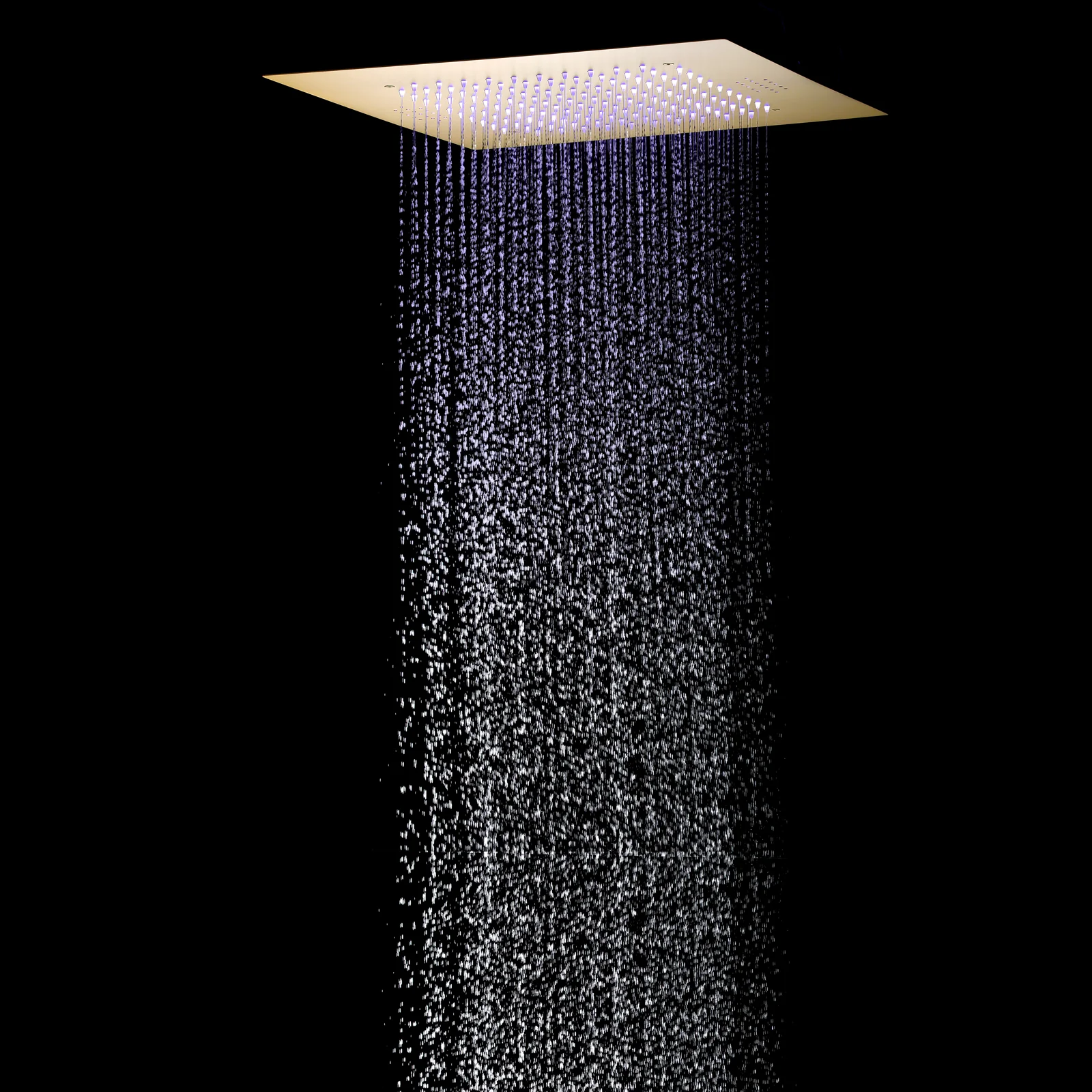 20 inch ceiling or flush mount Brushed gold 3 way digital display thermostatic shower faucet with high pressure 6 '' head  and handle sprayer - Image 12