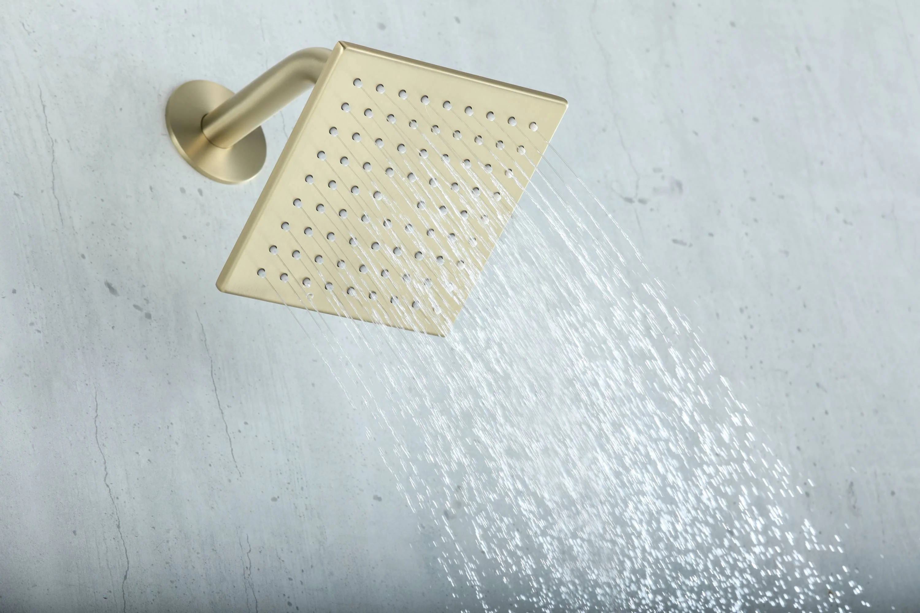 20 inch ceiling or flush mount Brushed gold 3 way digital display thermostatic shower faucet with high pressure 6 '' head  and handle sprayer - Image 7