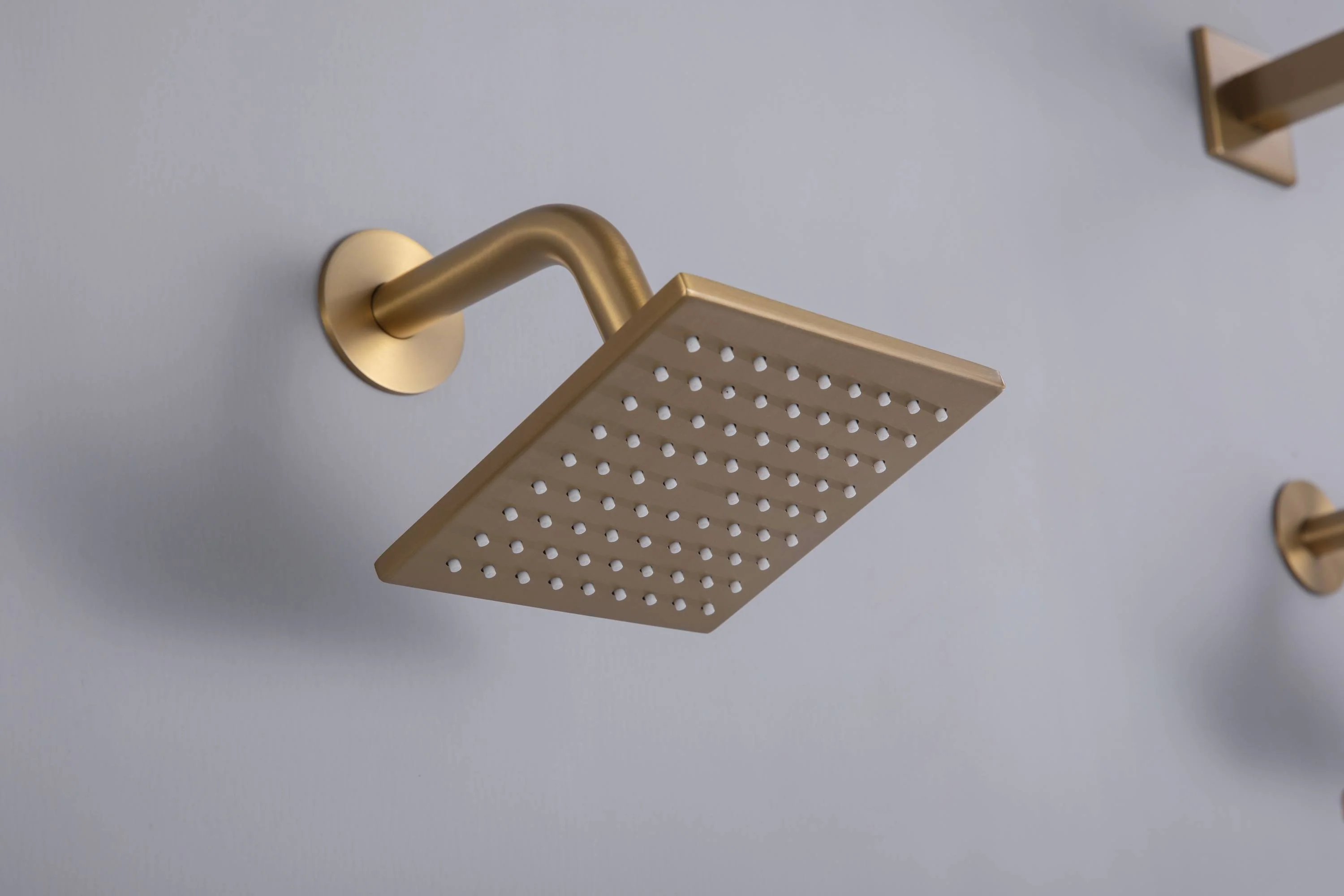 Flush mount 20 inch Rainfall Waterfall shower head 6 way Digital display thermostatic Shower Faucet with Dual Regular Heads and Body Jets - Image 16