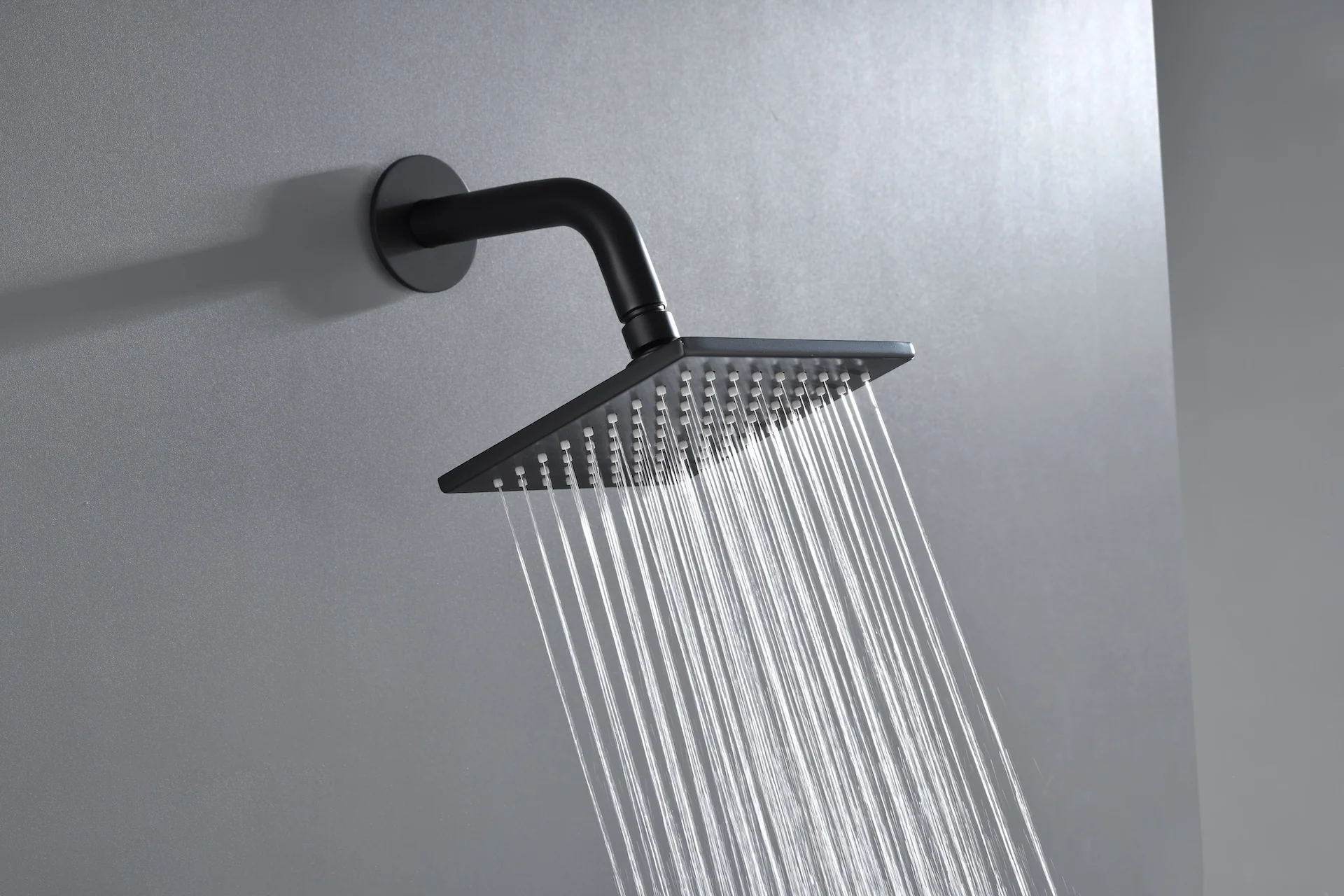 Flush Mount 32 x 8 inch Rainfall 64 LED Light Shower Head with 6-Way Thermostatic Faucet and High-Pressure Regular Heads - Image 44