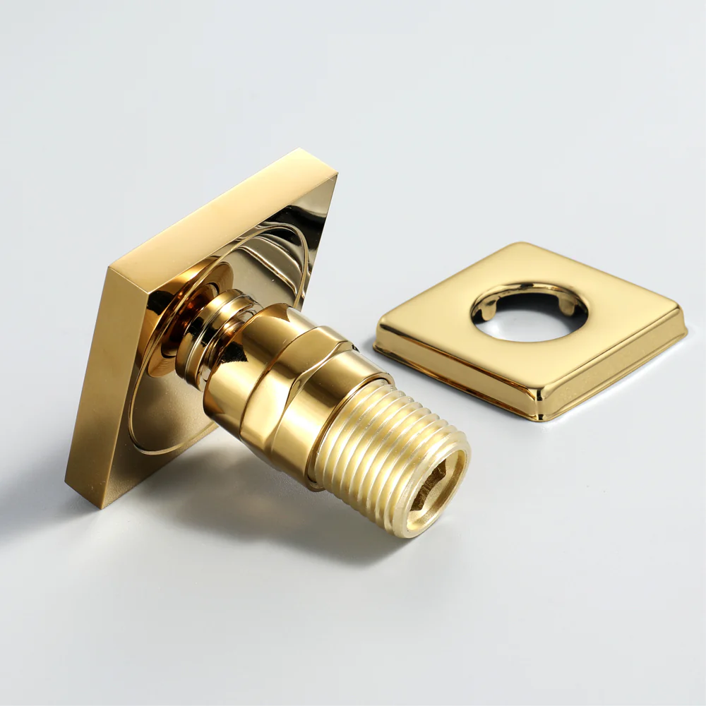 Elegant Gold 23x15 inch LED Music Shower Head with 4-Way Thermostatic Valve for Simultaneous and Independent Operation - Image 6