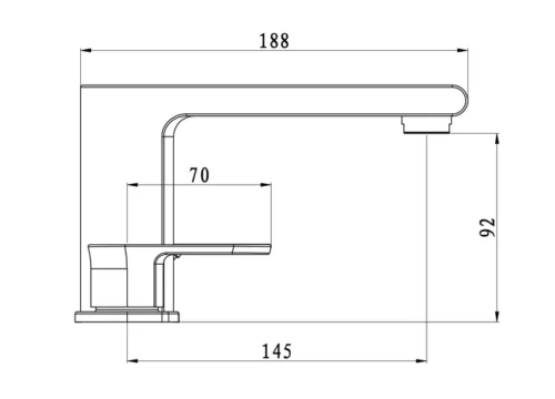 Brushed Gold Waterfall Bathroom Sink Faucet: Two Handles, 3-Hole Design, and Pop-Up Overflow Brass Drain - Image 7