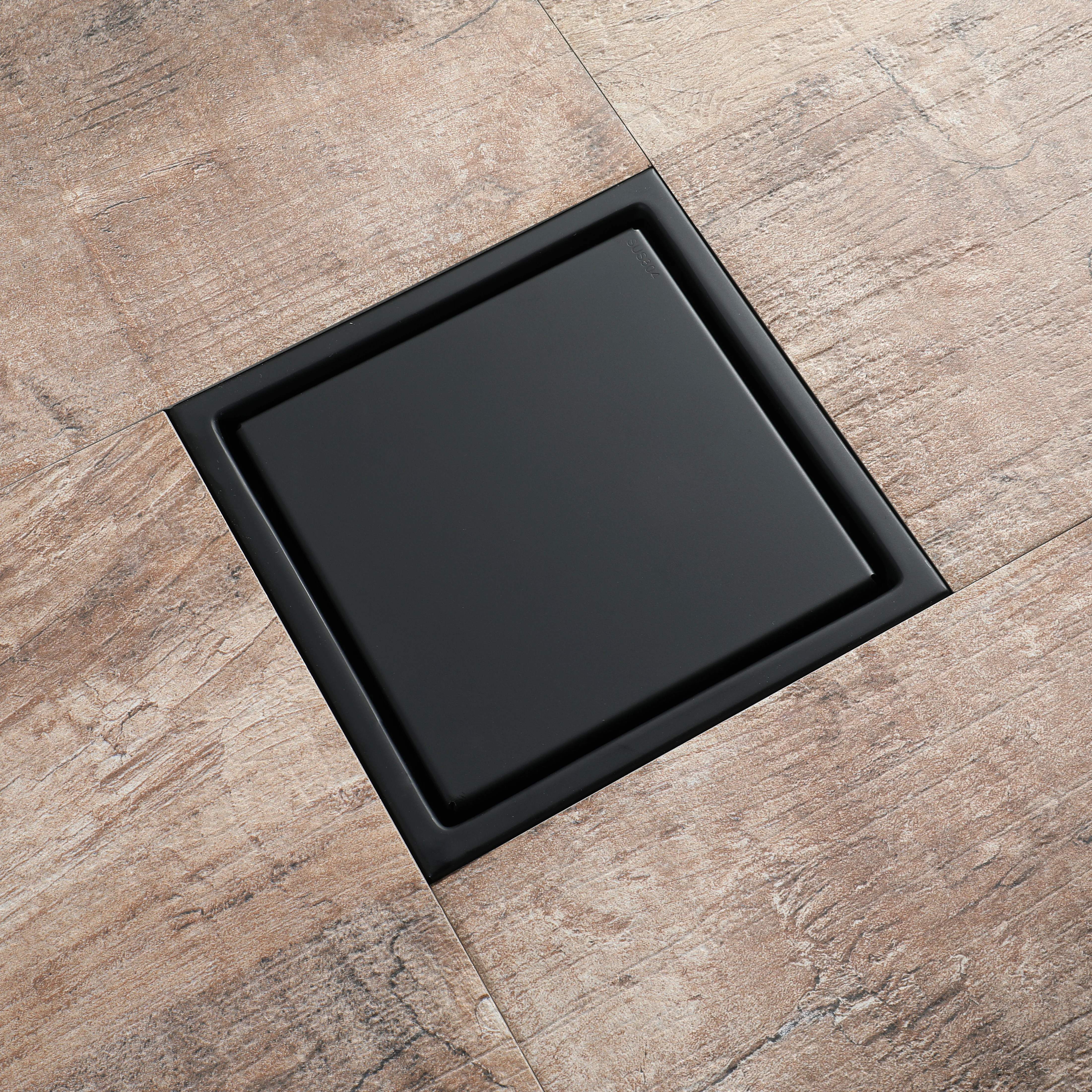 Matte Black stainless floor drain 6x6inch - Image 6