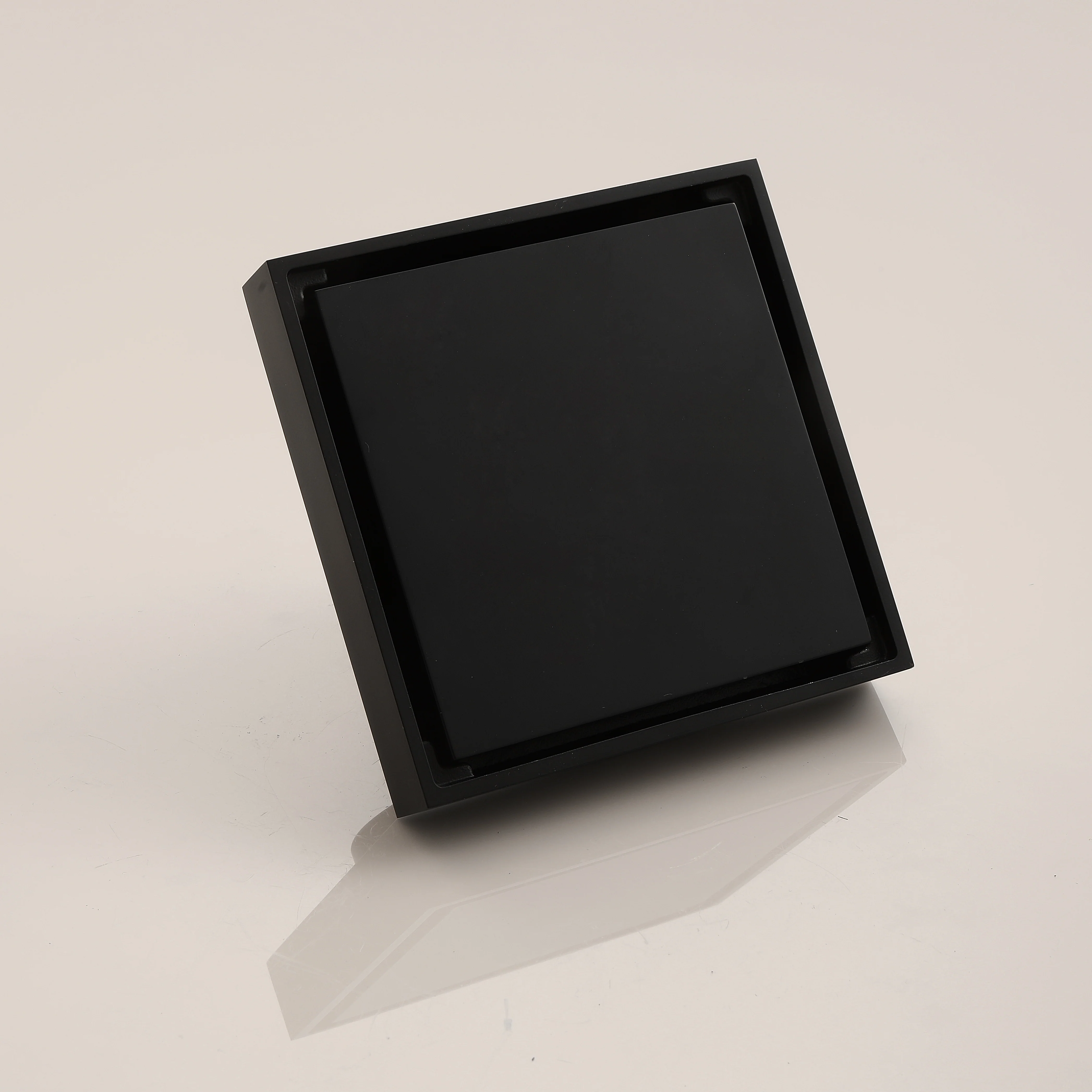 Matte Black brass floor drain 4x4inch - Image 6
