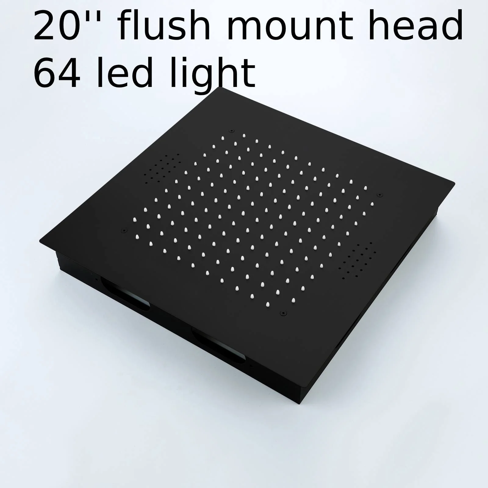 Matte Black Flush Mounted 20" or 24" Rain Head Shower with 3-Way Thermostatic System - Image 24