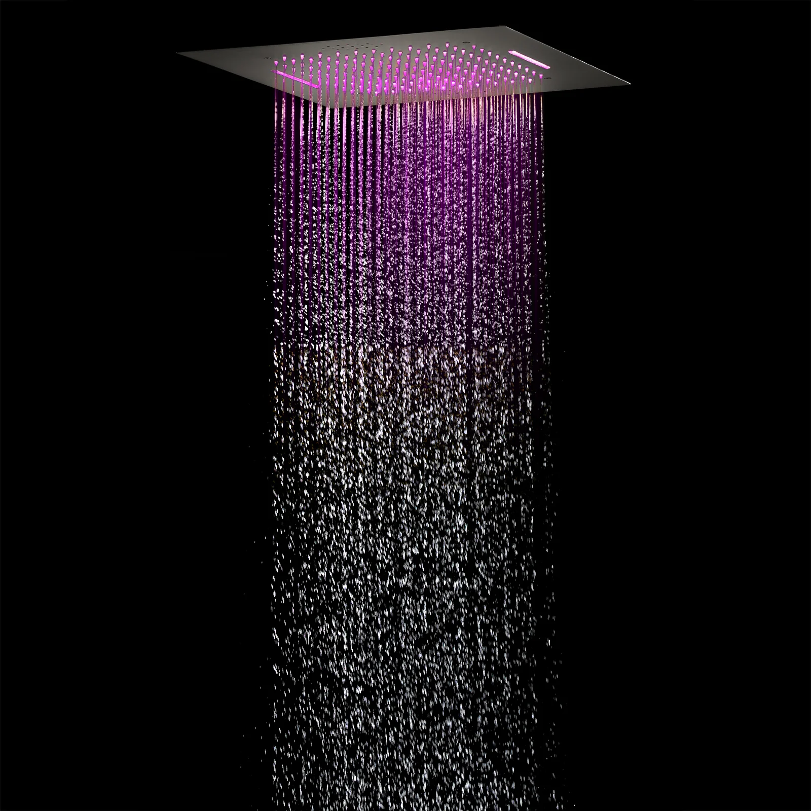 Matte Black Flush Mounted 20" or 24" Rain Head Shower with 3-Way Thermostatic System - Image 26