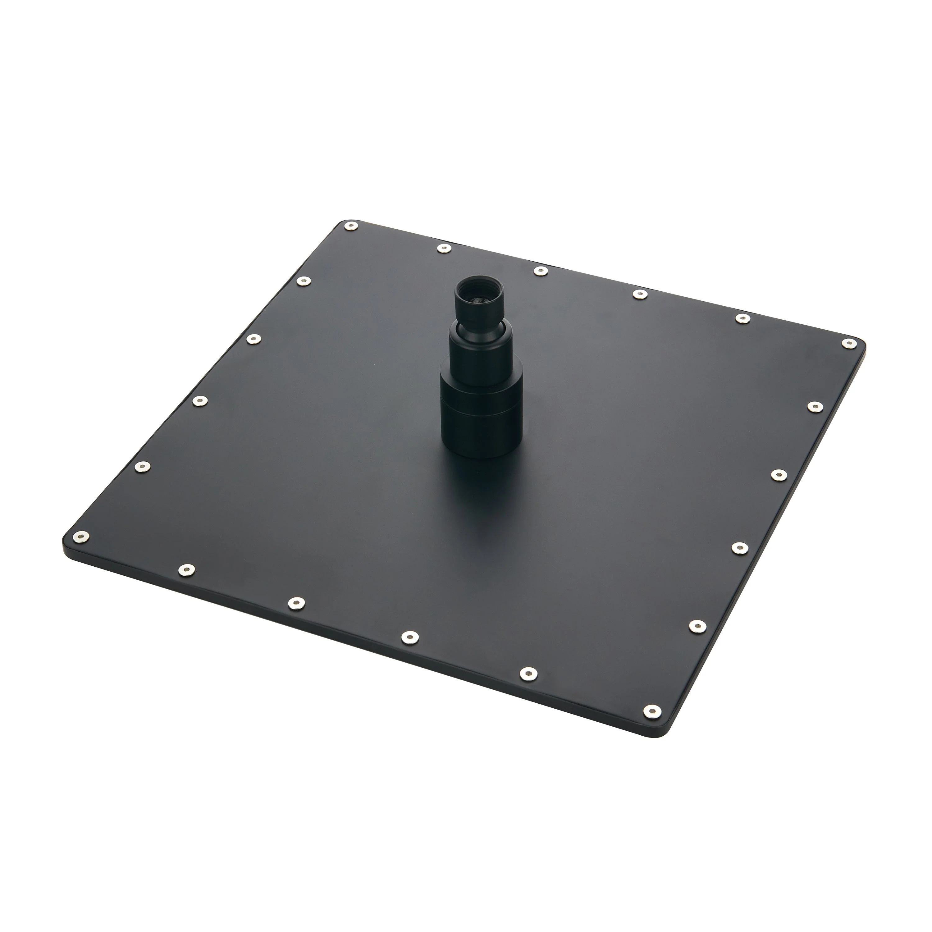 Matte Black Ceiling Mount Rain Shower with 5-Way Thermostatic Faucet, Dual Regular Heads, Dual Sliding Bar - Image 3