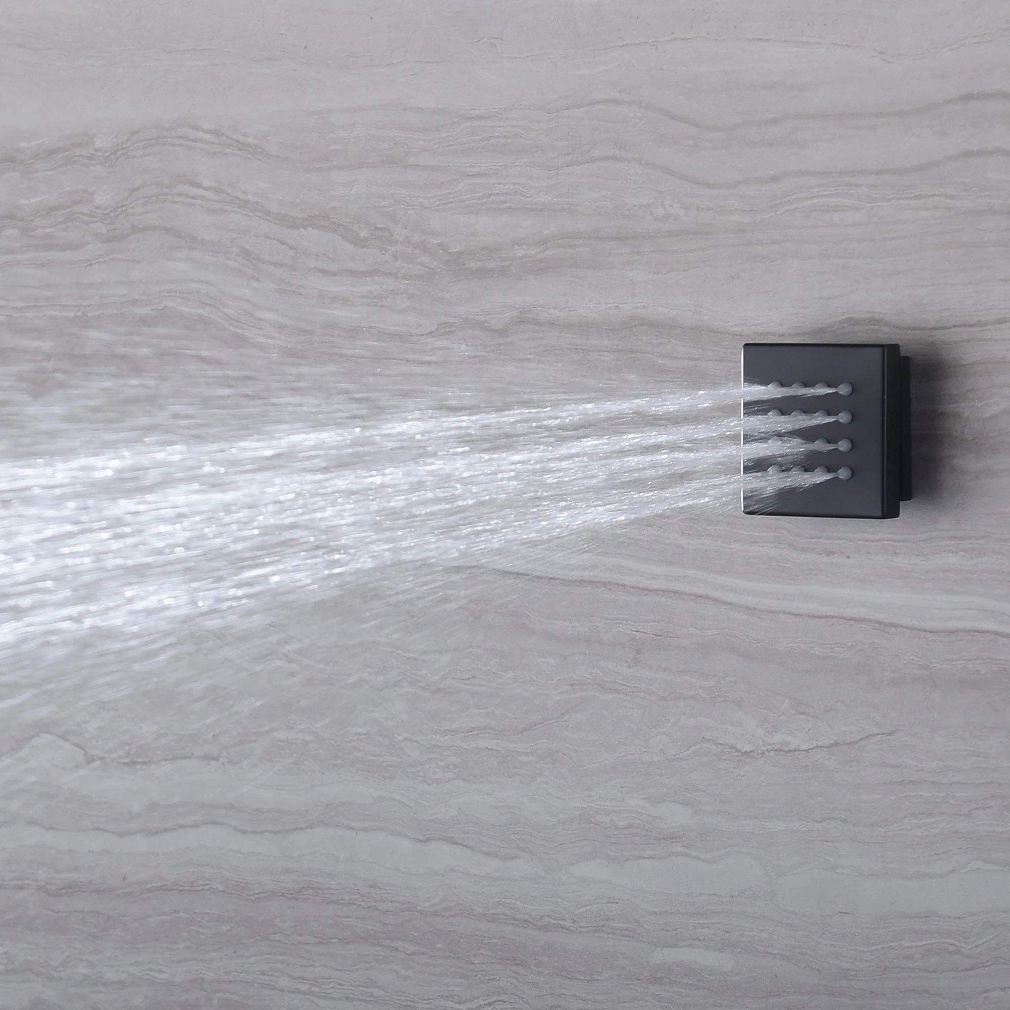 Matte Black LED Music Shower System: 16" with 6-Way Digital Thermostatic Control, Body Jets - Image 8