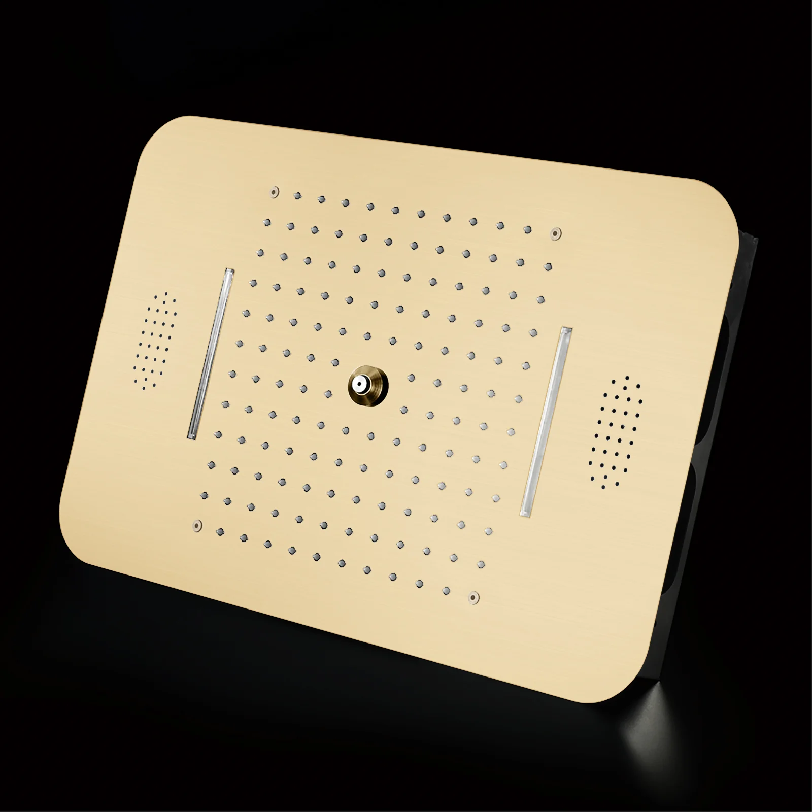 Matte Black or Brushed Gold or Brushed Nickel or Chrome  LED Music Shower System 23 x 15 inch with 6-Way Digital Thermostatic Control, Body Jets - Image 10