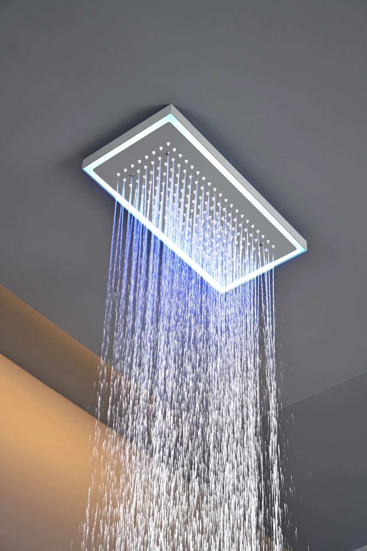 Matte black or Brushed nickel or Brushed Gold 16 x 8-Inch Rainfall Flush Mount Shower Head with 4-Way Digital Display Thermostatic Faucet, Tub Spout, and High-Pressure Wall Mount Head - Image 46