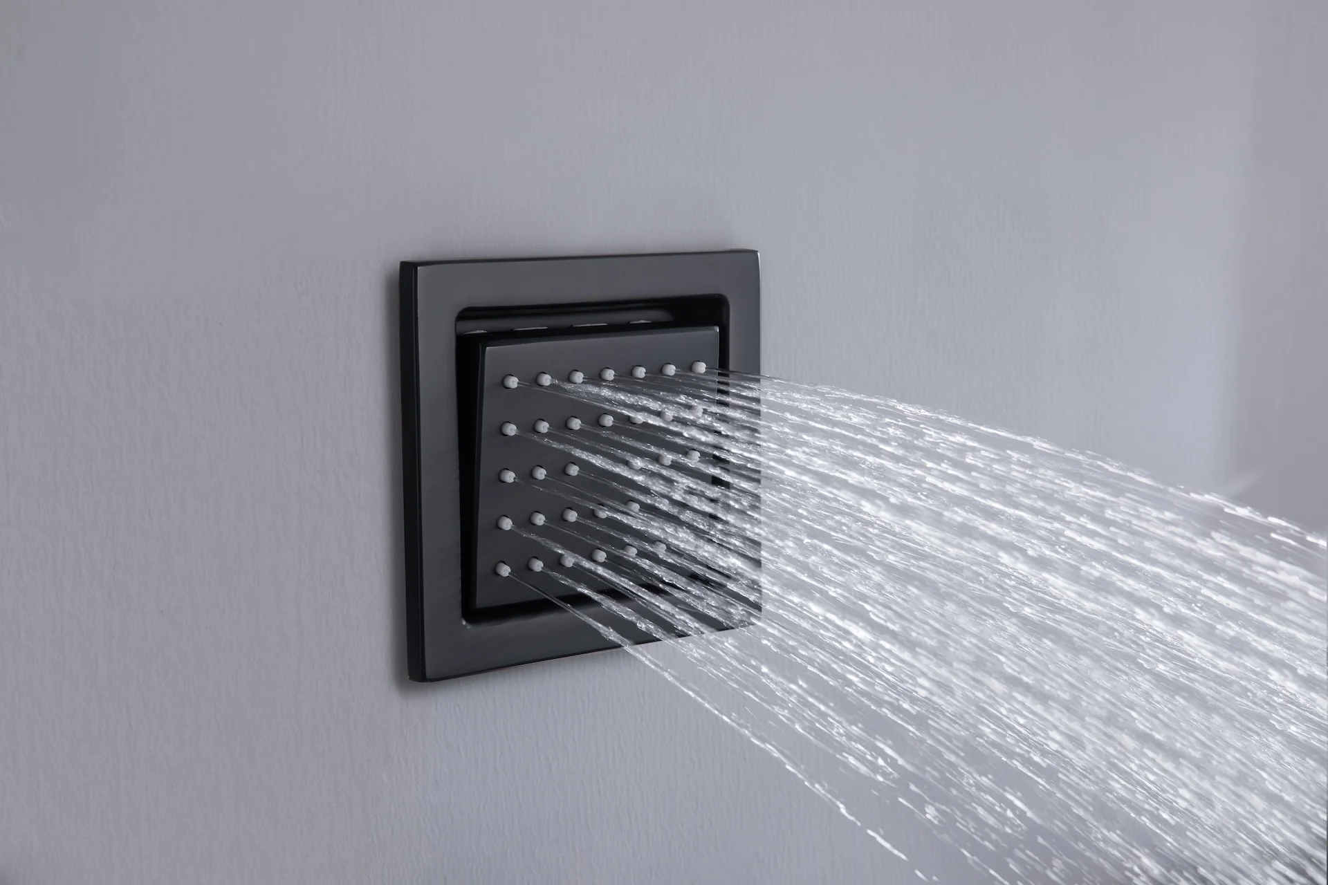 Matte black or Brushed nickel or Brushed Gold 32 x 8-Inch Rainfall Waterfall Flush Mount Shower Head with 4-Way Digital Display Thermostatic Faucet, Body Jets - Image 13