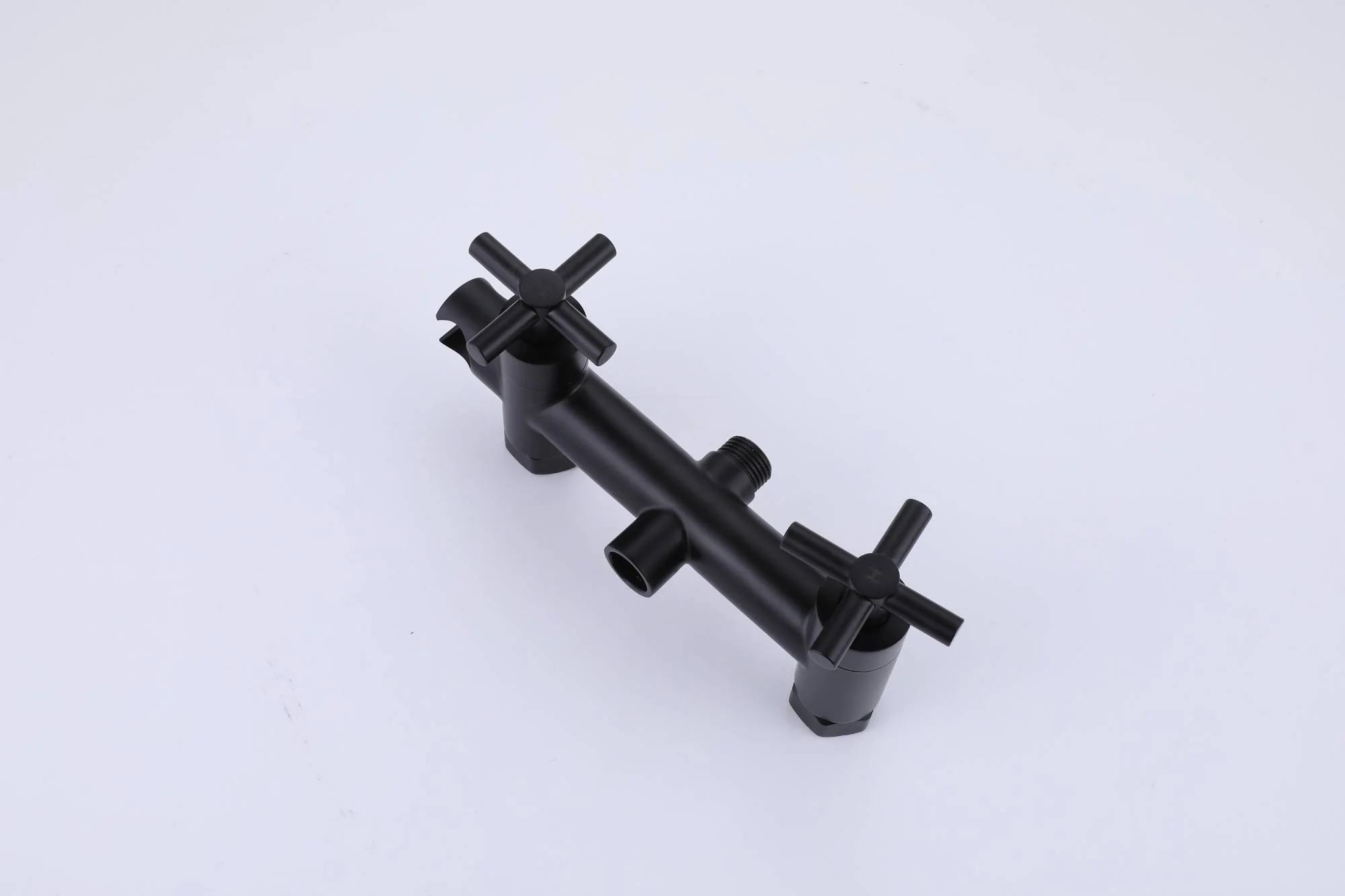 Matte black Pot Filler Faucet Folding Stretchable Brass Hot & Cold Kitchen Faucet Wall Mount with side sprayer - Image 15