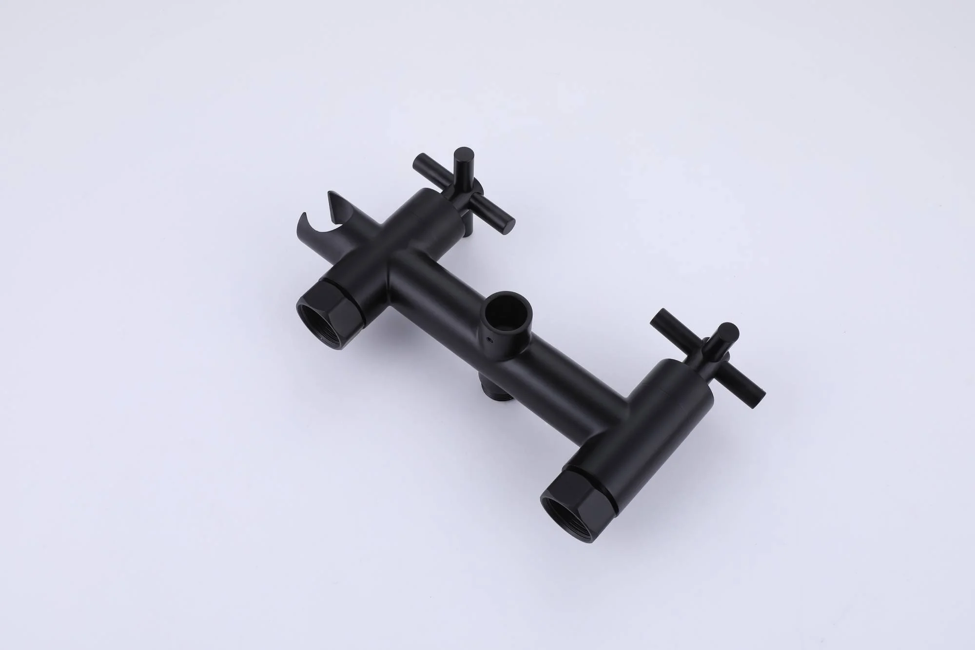Matte black Pot Filler Faucet Folding Stretchable Brass Hot & Cold Kitchen Faucet Wall Mount with side sprayer - Image 16