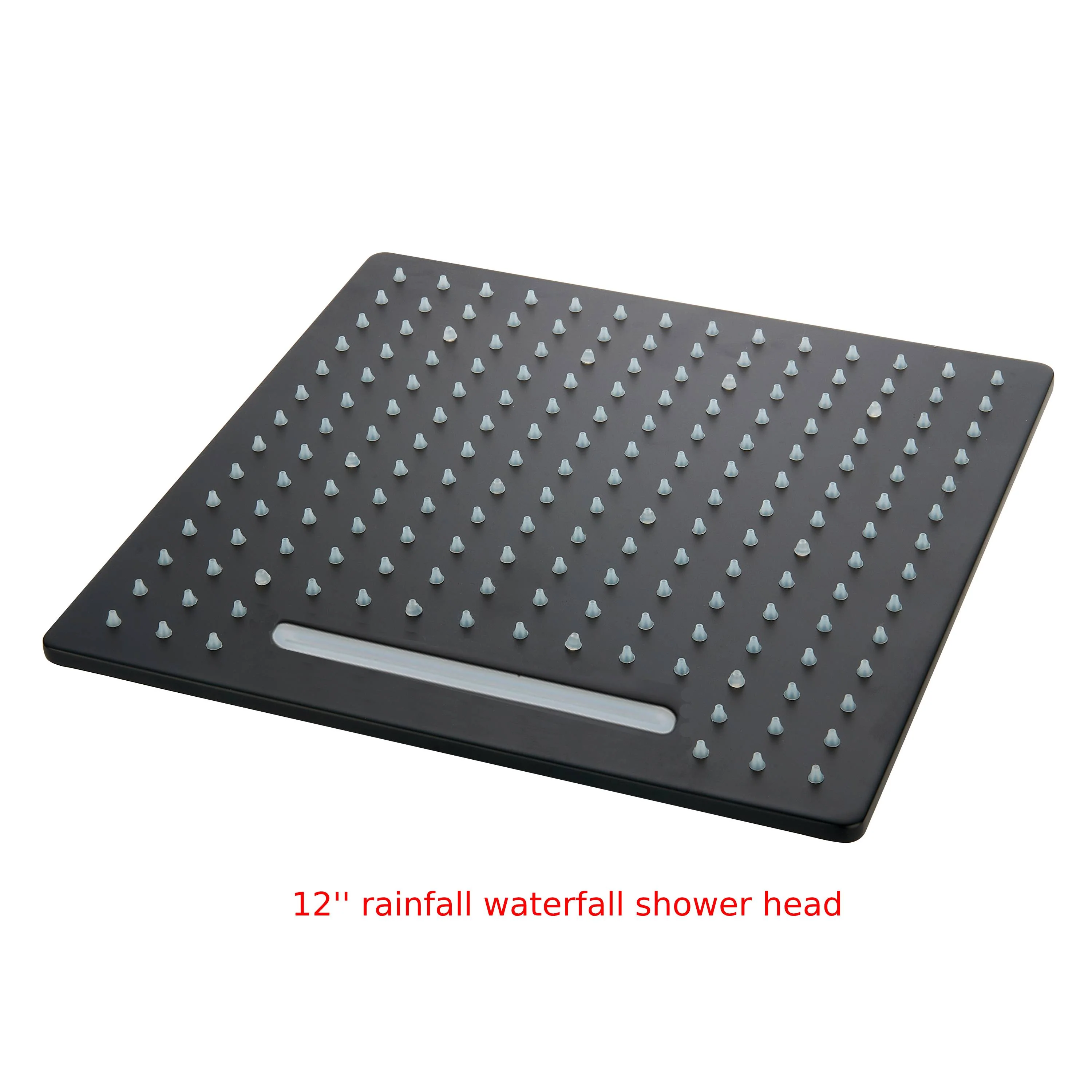 Matte black wall mount 6inch regular high water pressure shower head ceiling mount 16inch or 12 inch rainfall shower head 3 way thermostatic shower system - Image 46