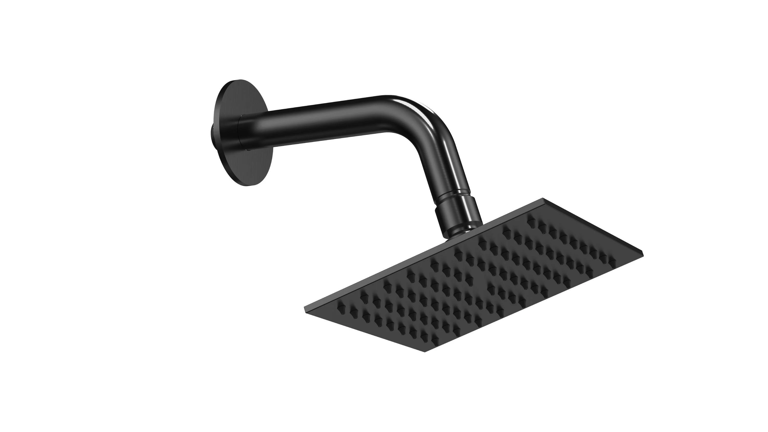Wall-Mounted 12-Inch LED or Non-LED Rainfall Shower Head with 3-Way Thermostatic Shower System, 6-Inch High-Pressure Shower Head, and Sliding Bar in Matte Black - Image 5