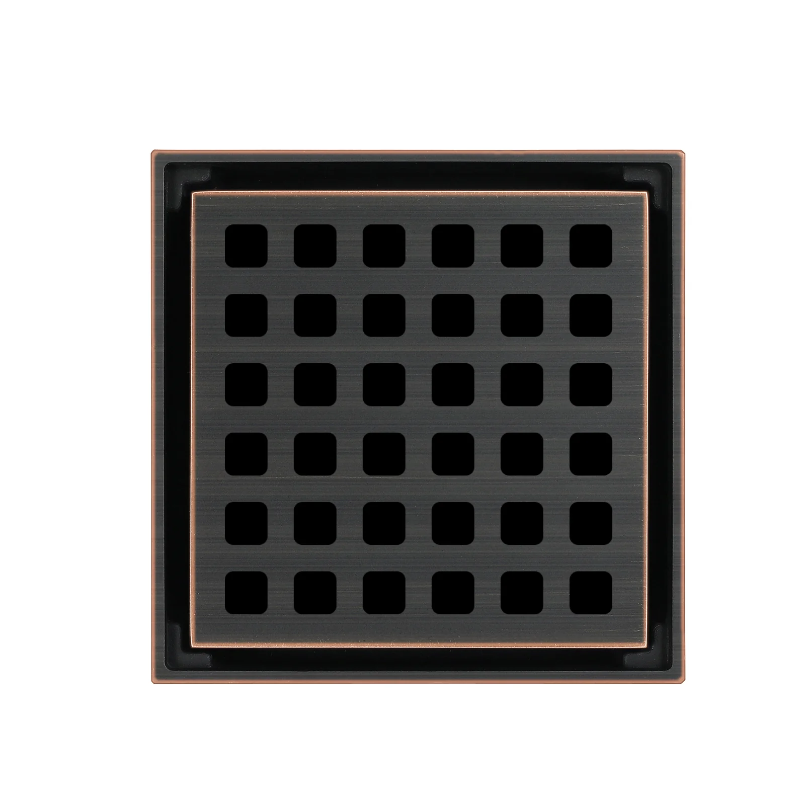 Oil rubbered bronze brass shower drain 4 or 8 inch  with ABS base - Image 5