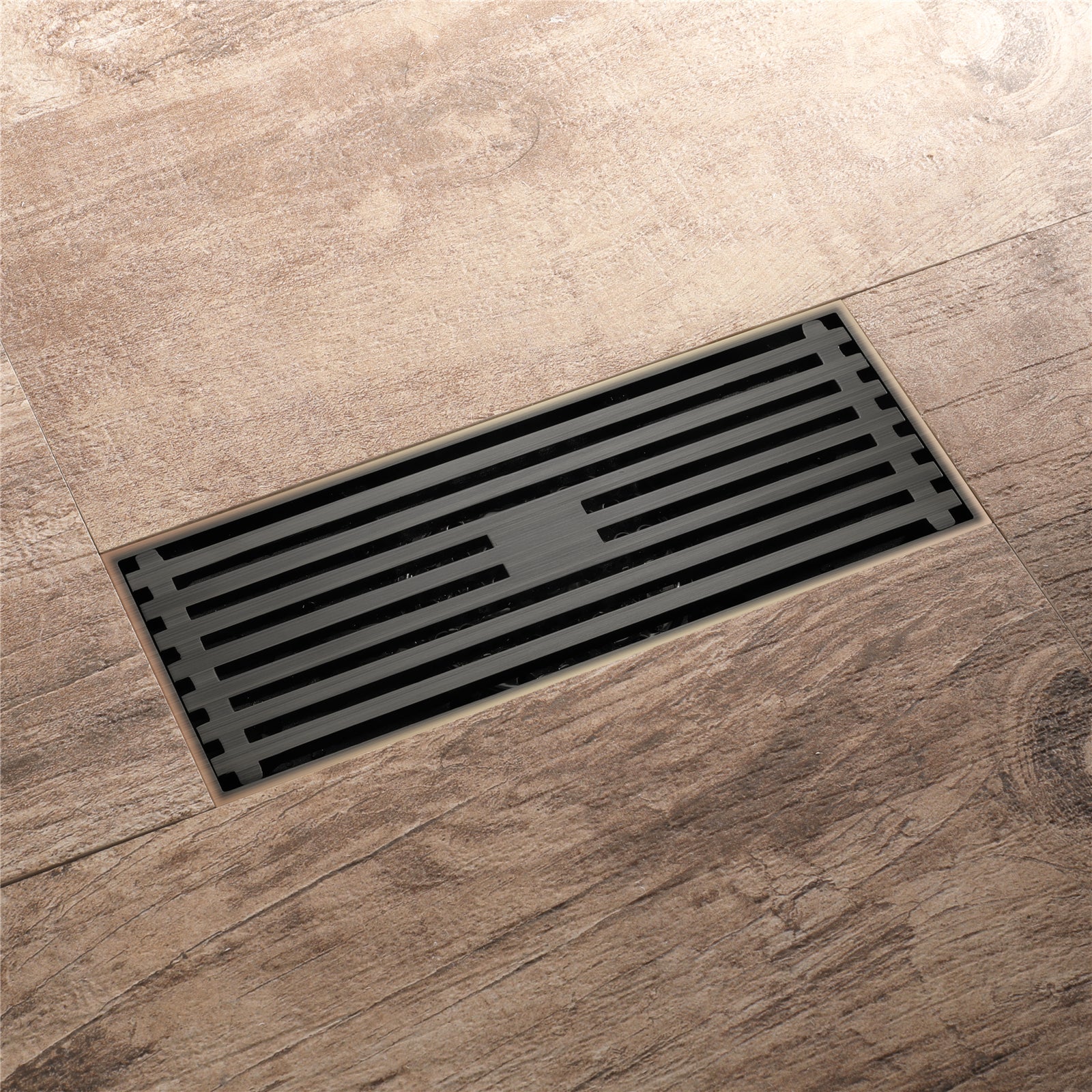 Oil rubbered bronze brass shower drain 4 or 8 inch  with ABS base - Image 8