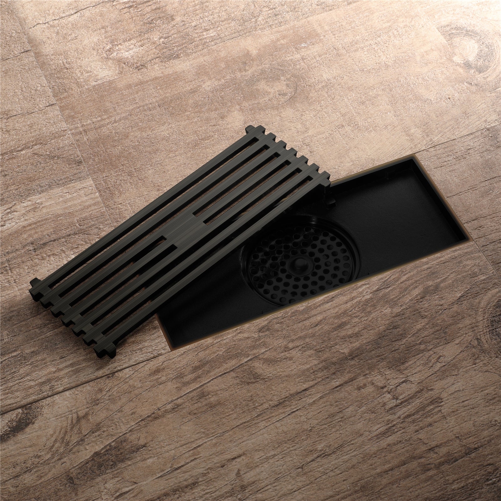 Oil rubbered bronze brass shower drain 4 or 8 inch  with ABS base - Image 9
