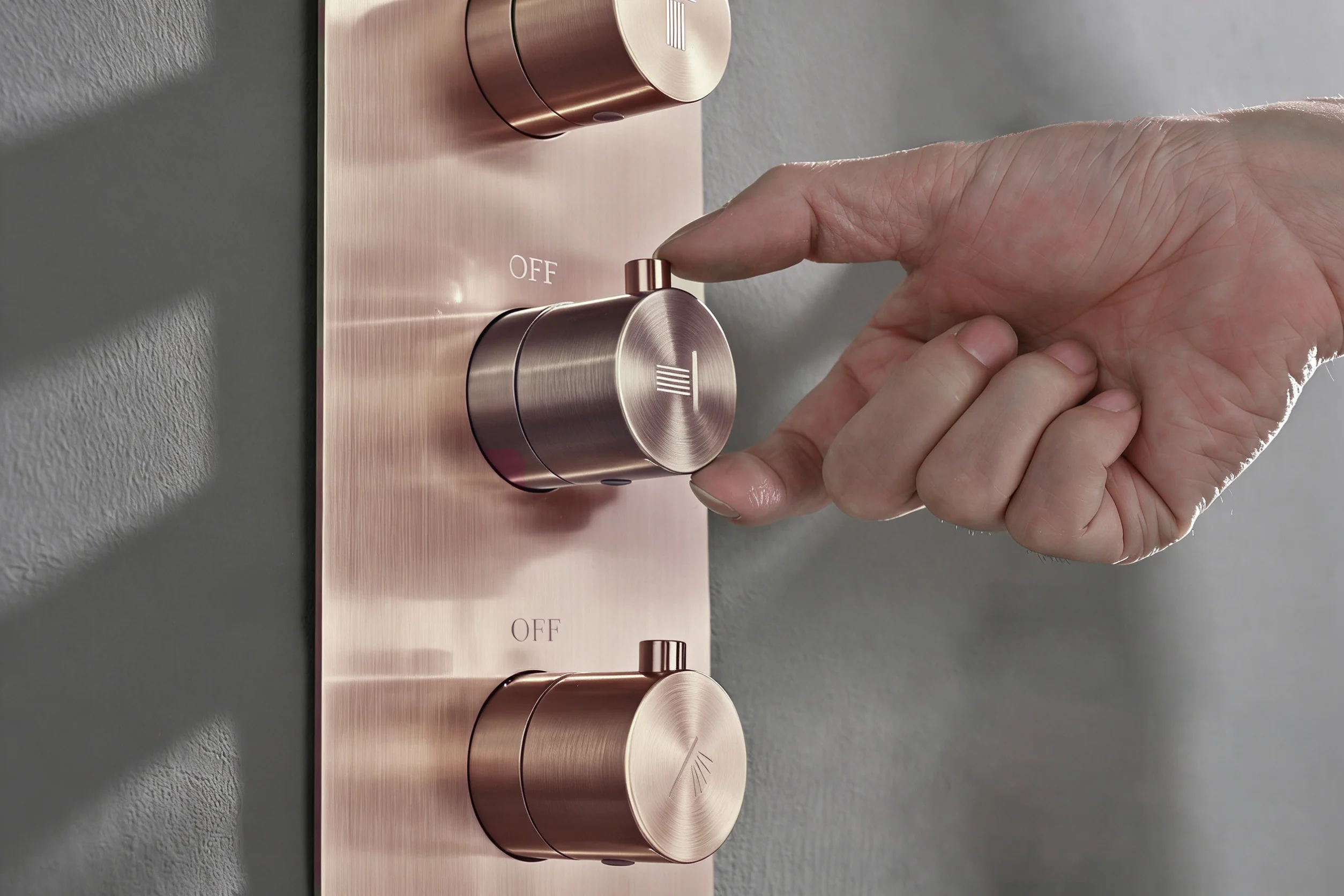 4-Way Thermostatic Shower System with 12" Rainfall Head, 6 Body Jets, Hand Shower & Slide Bar, Available in Champagne Bronze / Brushed Gold / Brushed Nickel - Image 17