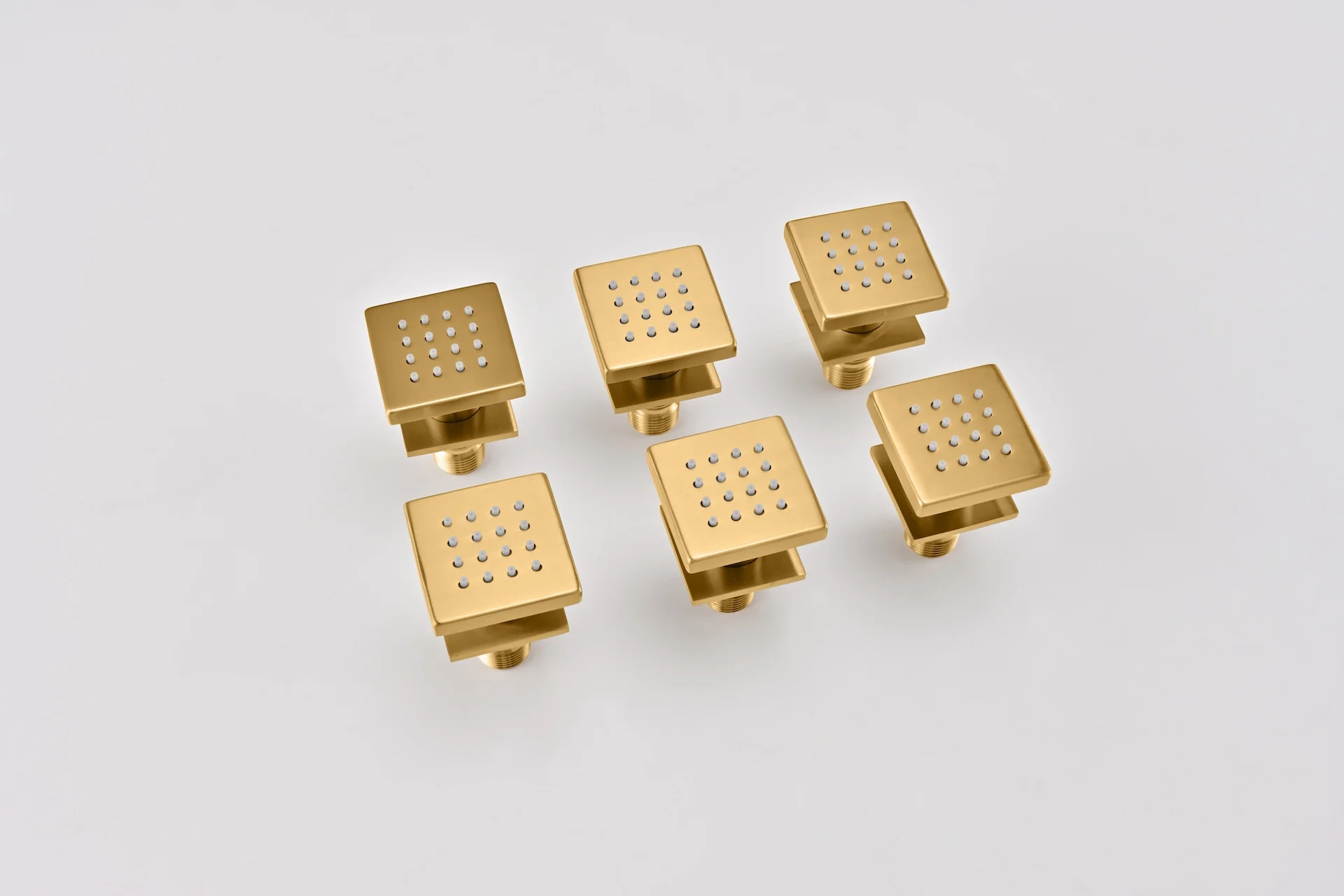4-Way Thermostatic Shower System with 12" Rainfall Head, 6 Body Jets, Hand Shower & Slide Bar, Available in Champagne Bronze / Brushed Gold / Brushed Nickel - Image 5
