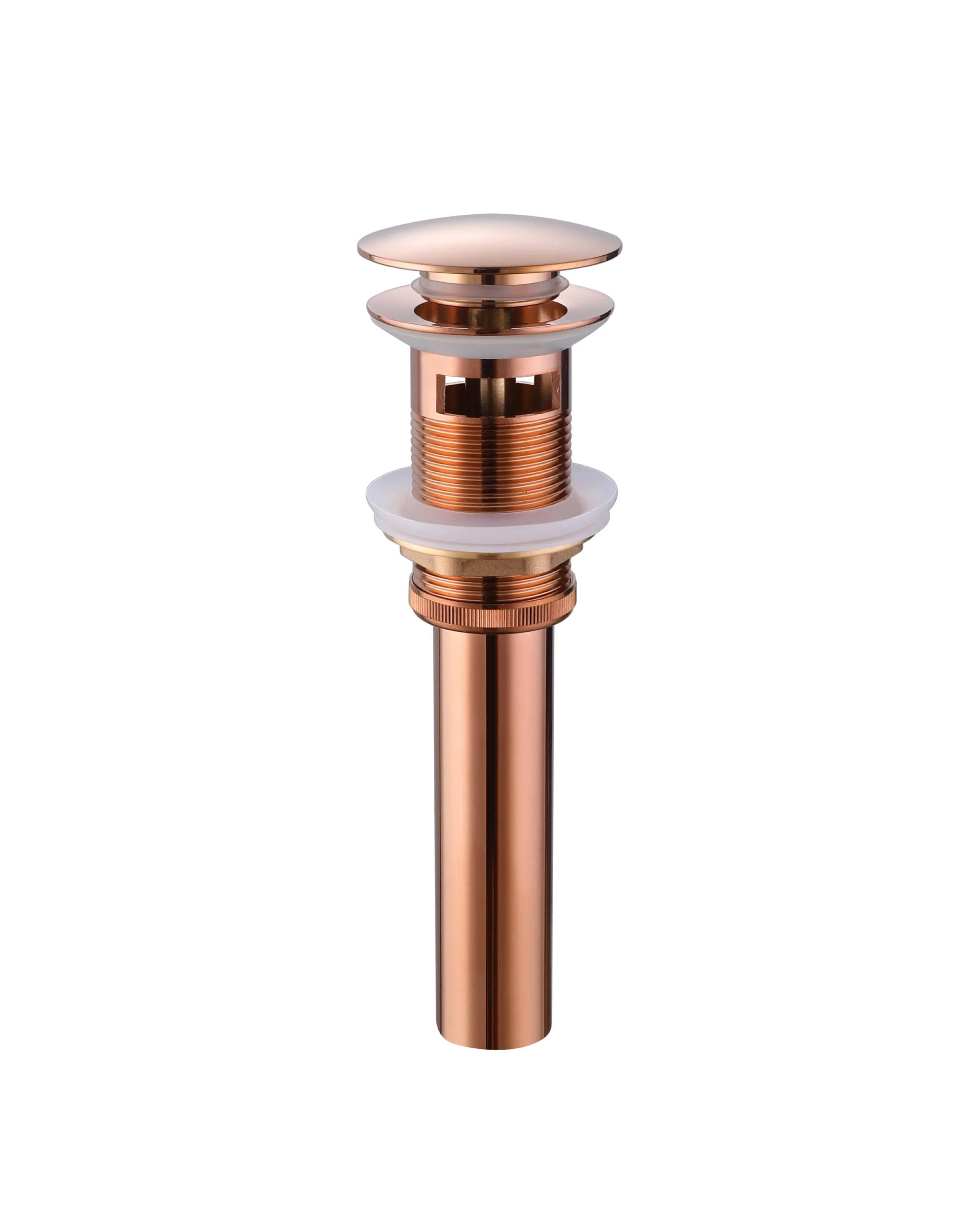 Rose Gold LED Waterfall Single Handle Single Hole Bathroom Sink Faucet with Drain And Cover Plate - Image 9