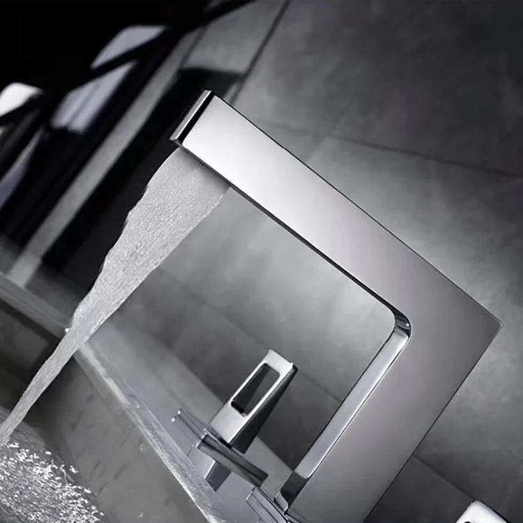 Chrome 3-Hole, Dual Handle Widespread Bathroom Faucet with Pop-Up Drain - Image 4
