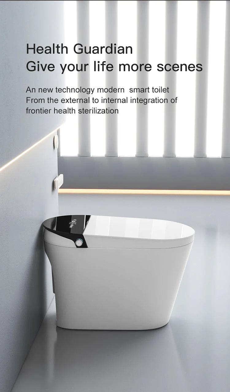 Experience Luxury and Convenience with our Smart Toilet Bidet Elongated Seat - Unlimited Warm Water, Wand Cleaning, Remote Control, and Night Ligh - Image 14