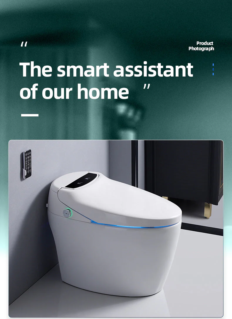 Experience Luxury and Convenience with our Smart Toilet Bidet Elongated Seat - Unlimited Warm Water, Wand Cleaning, Remote Control, and Night Ligh - Image 15