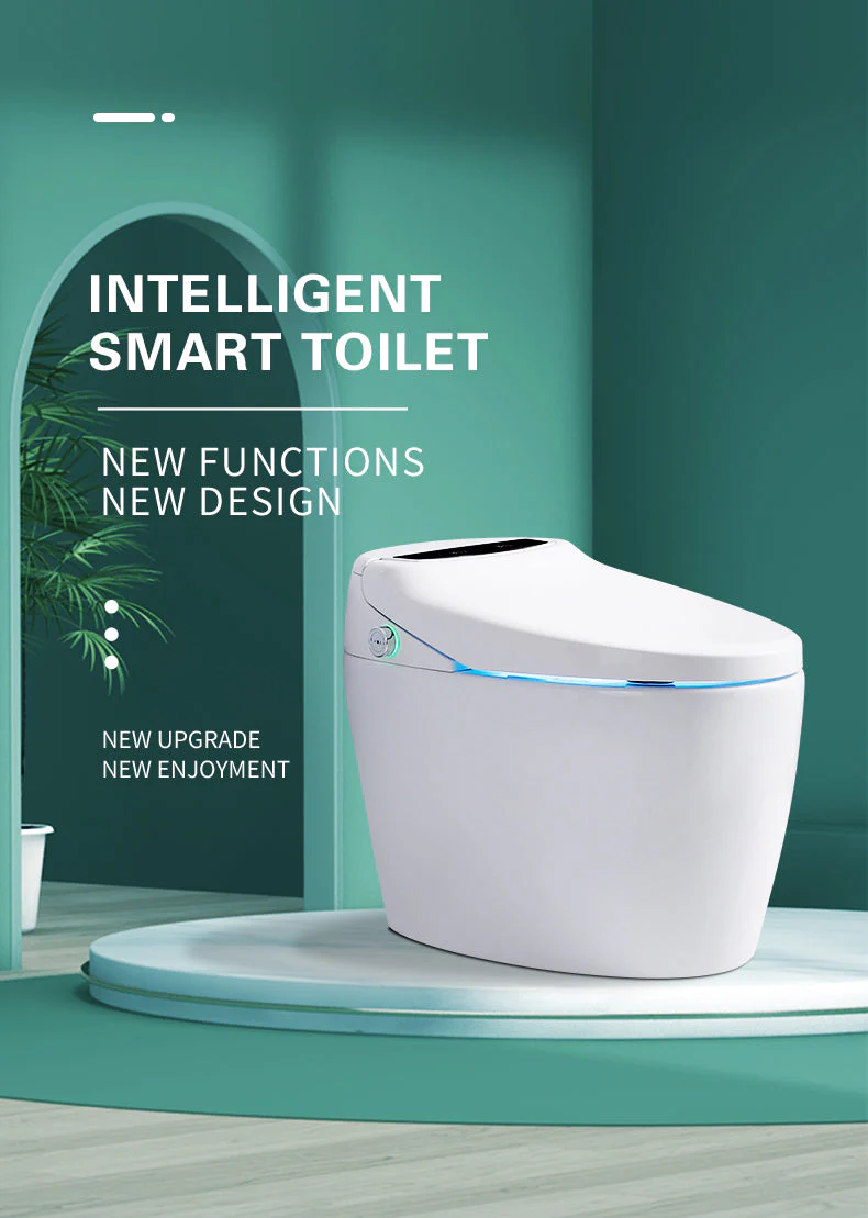 Experience Luxury and Convenience with our Smart Toilet Bidet Elongated Seat - Unlimited Warm Water, Wand Cleaning, Remote Control, and Night Ligh - Image 4