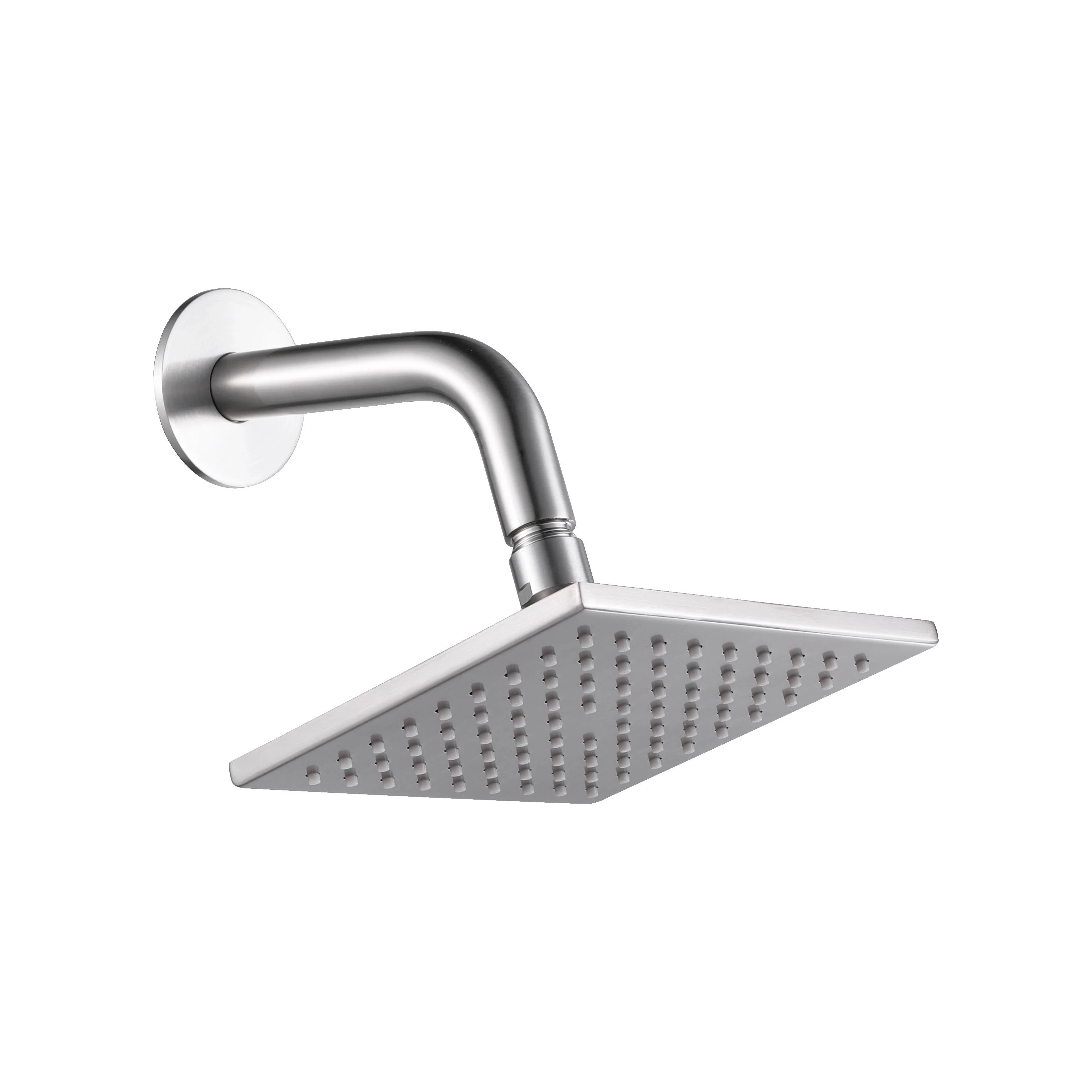 Brushed Nickel 4-Way Thermostatic Ceiling Mount Shower System with Dual Functionality - Image 16