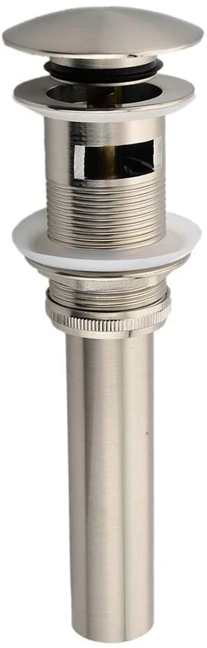 Widespread Brushed Nickel Waterfall Two Handles 3-Hole Bathroom Sink Faucet with Pop-Up Overflow Brass Drain - Image 7