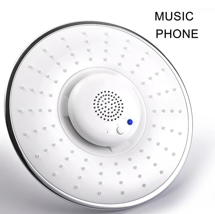 Chrome 8-inch Wireless Bluetooth Shower Head: 3-Way Brass Diverter and 4-inch Multifunction Shower Sprayer - Image 5